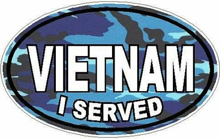 I Served Vietnam FILLS Camo Blue
