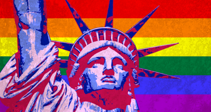 LGBT statue Of Liberty Sticker
