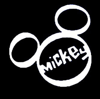 Mickey Face Logo Decal Sticker