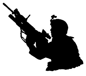 Military Silhouette Decals 3