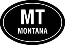 Montana Oval Decal