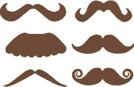 Mustache Sticker Set Combo 10
