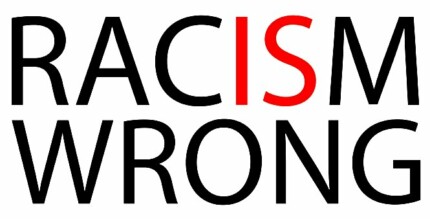 racism is wrong sticker