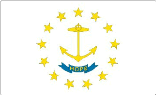 Rhode Island State Flag Decal