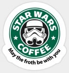 Star Wars Coffee Sticker