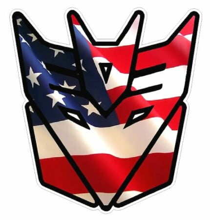 1 Flag Fill DECEPTICON Decal