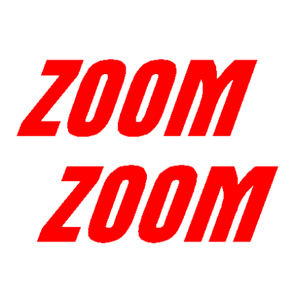 Zoom Zoom car decal