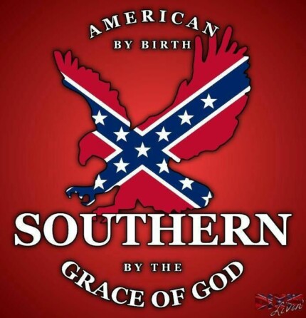 american by birth southern by the grace of god sticker