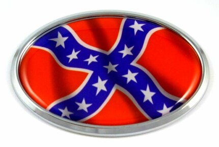 American Rebels Oval  3D Chrome Emblem