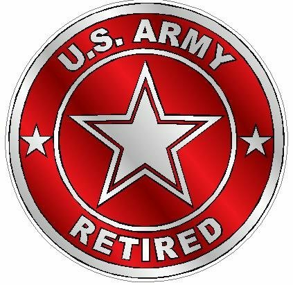 ARMY RETIRED red