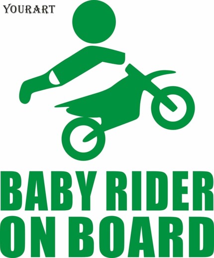 BABY RIDER ON BOARD DECAL