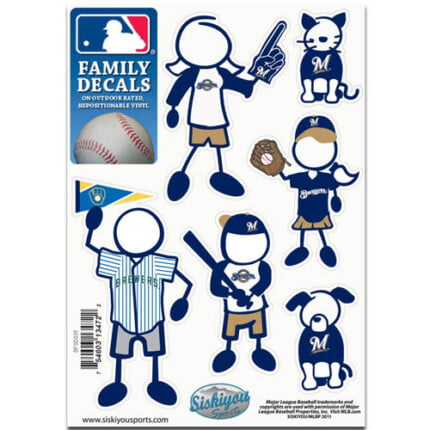 Brewers Stick Family Decal Pack