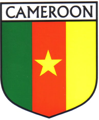 Cameroon Flag Crest Decal Sticker