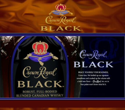 Crown Royal Black Label Sticker