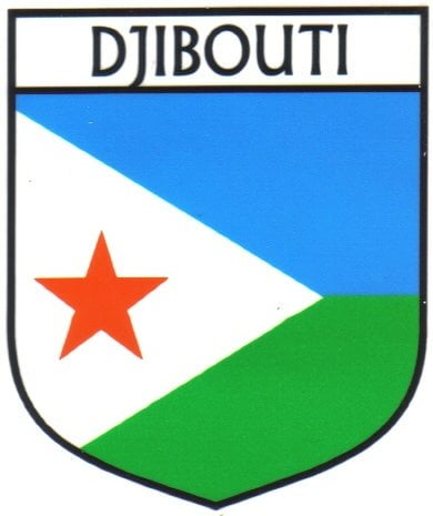 Djibouti Flag Crest Decal Sticker