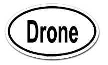 drone oval decal