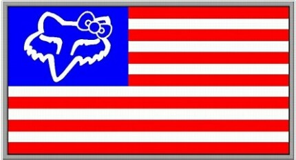 F BOW USA Flag Decal Sticker