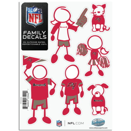 Buccaneers Stick Family Decal Pack