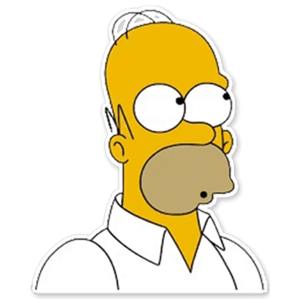 Homer simpson-OOH sticker