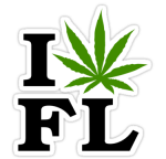 I Marijuana Florida Sticker