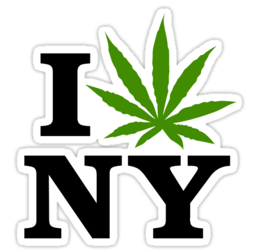 I Marijuana New York Sticker