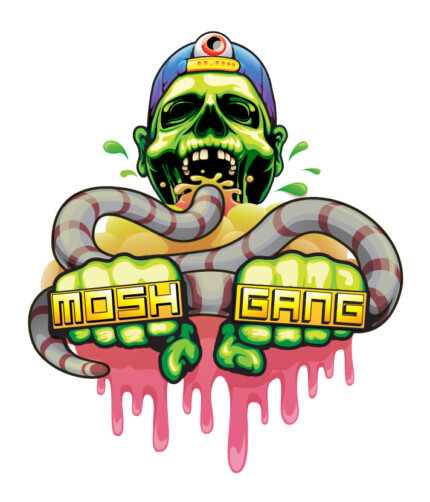 mosh-gang zombie sticker