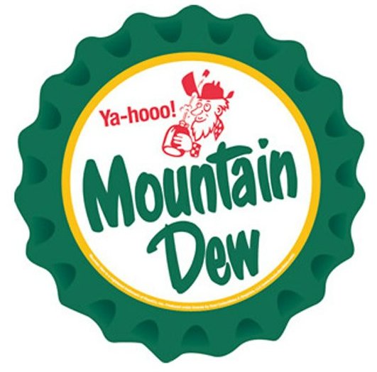 Mountain Dew Bottle Cap Decal