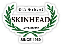 old school skinhead sticker