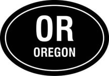 Oregon Oval Decal