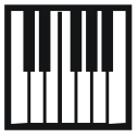 Piano Keys Decal 2