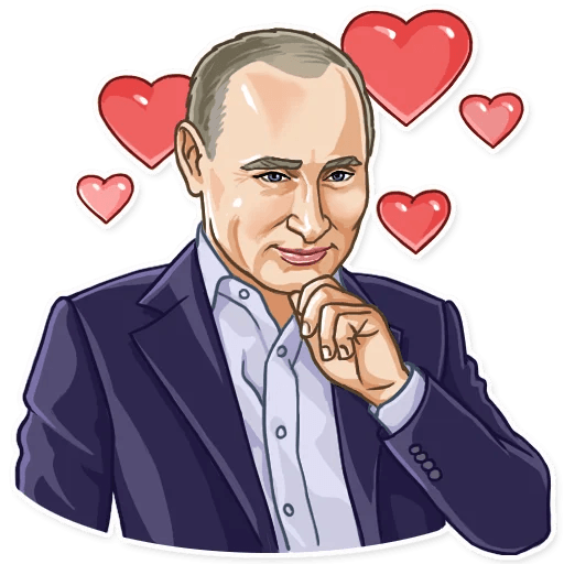 president vladimir putin political sticker 10