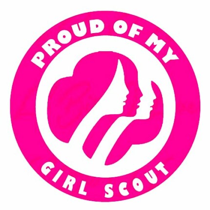 proud of my girl scout die cut decal