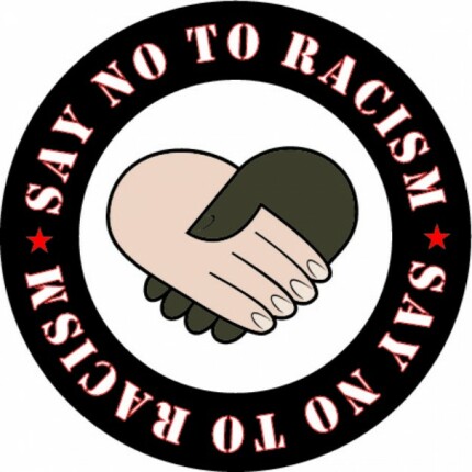 SAY NO TO RACISM STICKER 22