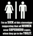 stereotyping women is unfair sticker