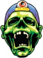 stroke-face zombie sticker