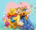 winni pooh gang color vinyl cartoon sticker
