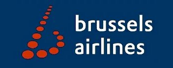 brussels airlines logo blue background