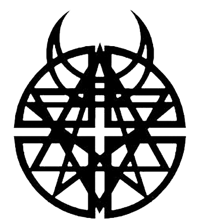 Disturbed Pentagram Horns Logo Decal