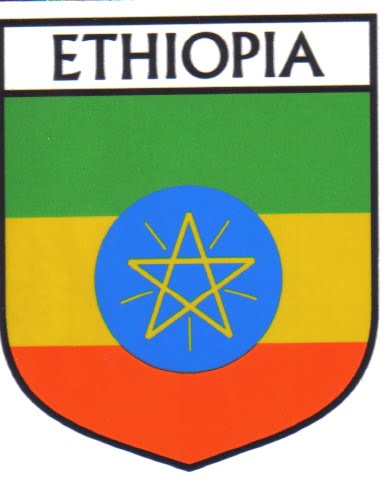 Ethiopia Flag Crest Decal Sticker