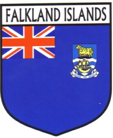 Falkland Islands Flag Crest Decal Sticker
