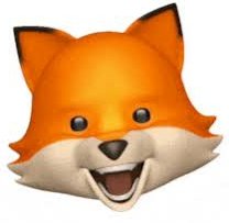 fox head happy emoji