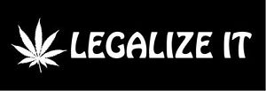Legalize It Diecut Weed Decal