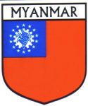 Myanmar Flag Decal Sticker