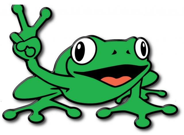 Peace Frog Color Sticker 6