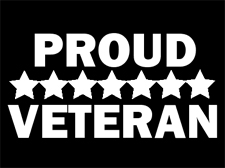 proud veteran sticker