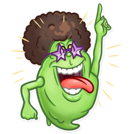 slimer ghost busters funny sticker 11