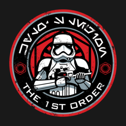 star wars the first order round sticker