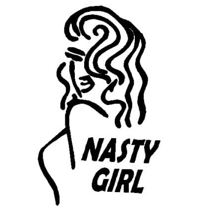 153 - Nasty Girl Decal