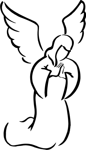 Angel in Prayer Decal
