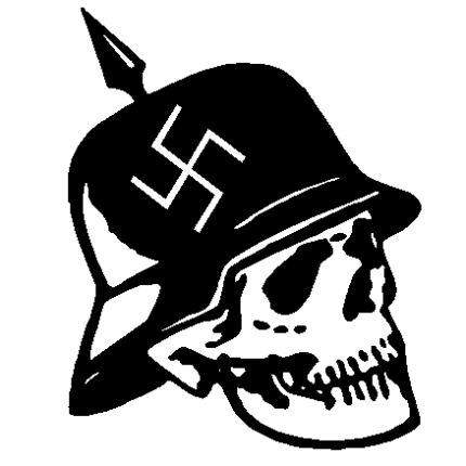 Nazi Helmet auto decal - 427